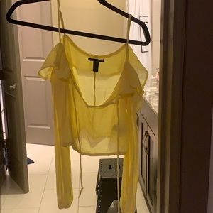 Sheer yellow top